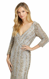 Mac Duggal 4247D Nude Platinum