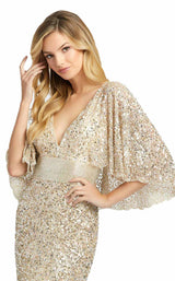 Mac Duggal 4808D Nude-Gold