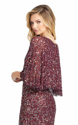 Mac Duggal 4808D Wine