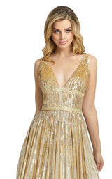 Mac Duggal 4906D Nude Pale Gold