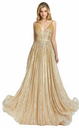 Mac Duggal 4906D Nude Pale Gold