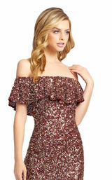 Mac Duggal 4950D Wine Gold
