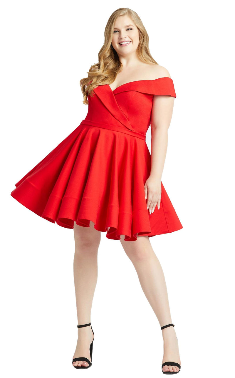 Mac Duggal Fabulouss 48887F Red