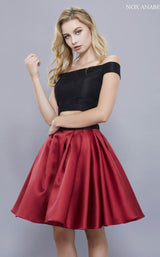 Nox Anabel 6336 Burgundy/Black