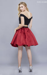 Nox Anabel 6336 Burgundy/Black