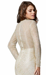 Primavera Couture 3370 Dress Nude Gold