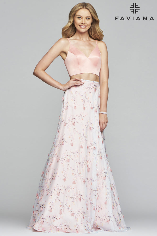 Faviana S10231 Peach-Cloud-Blue