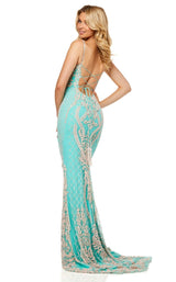Sherri Hill 52454 Aqua