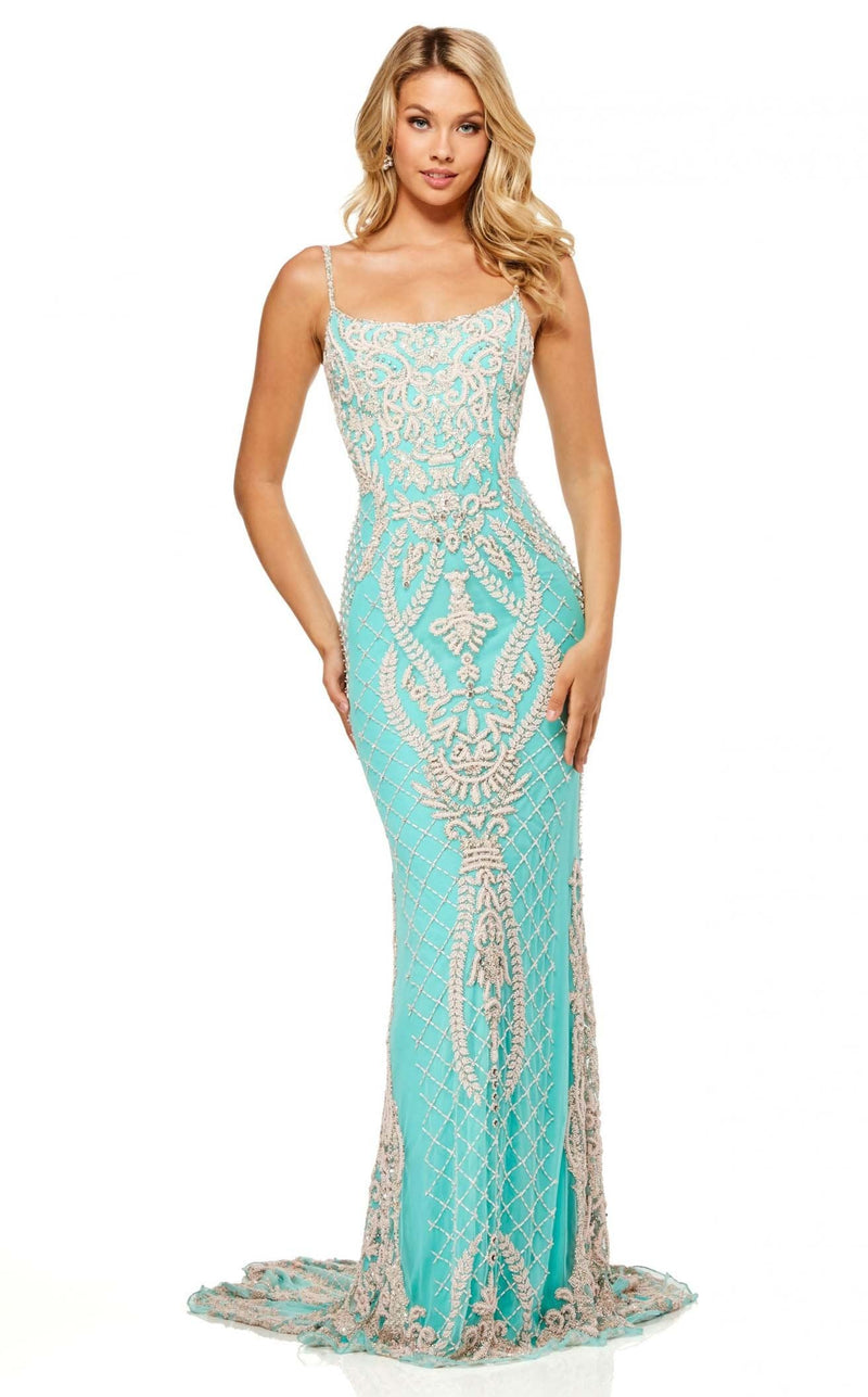 Sherri Hill 52454 Aqua