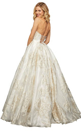 Sherri Hill 52952 Ivory/Gold