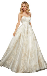 Sherri Hill 52952 Ivory/Gold
