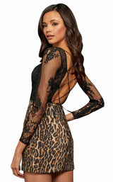Sherri Hill 52980 Animal-Print