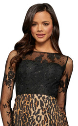 Sherri Hill 52980 Animal-Print