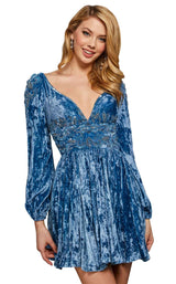 Sherri Hill 53063 Dusty Blue