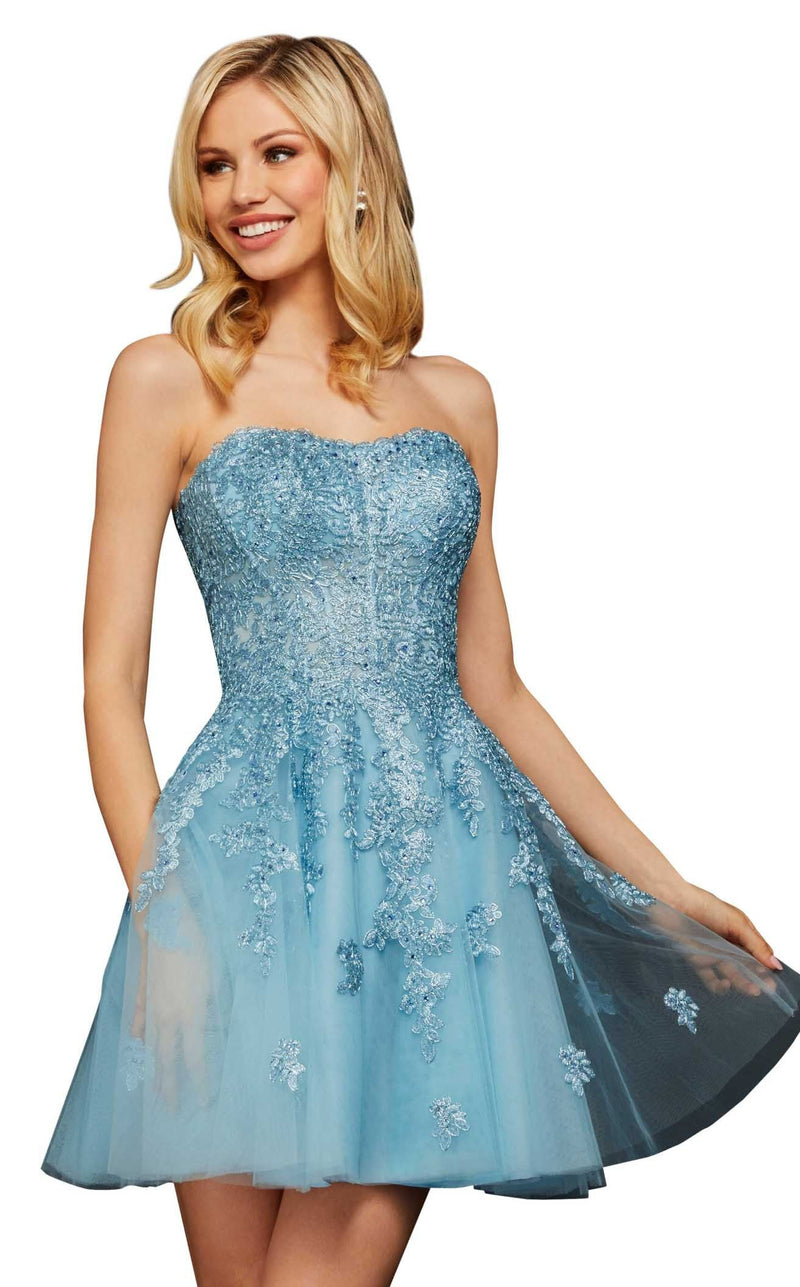 Sherri Hill 53099 Light Blue