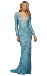 Sherri Hill 53130 Light-Blue