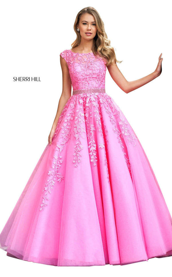 Sherri Hill 53356 Bright-Pink