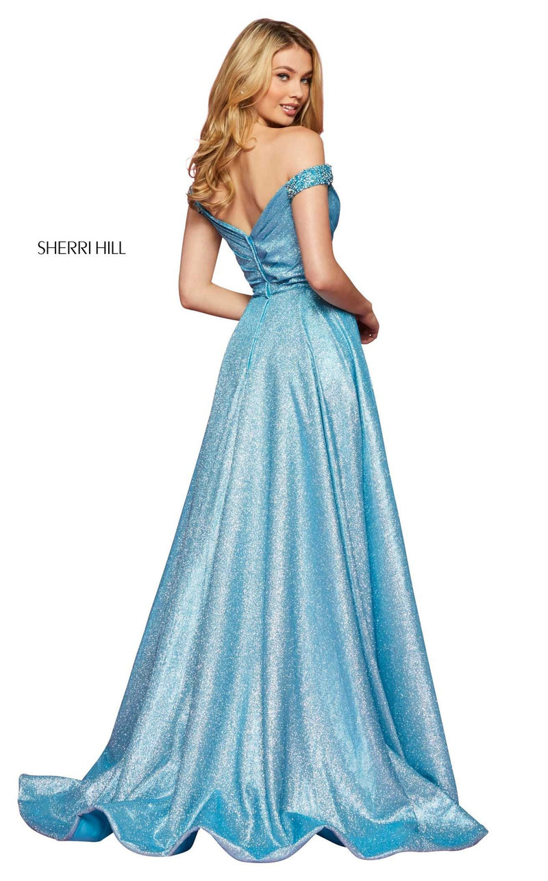 Sherri Hill 53365 Turq-Silver