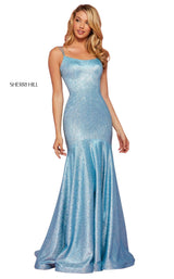 Sherri Hill 53370 Turq-Silver