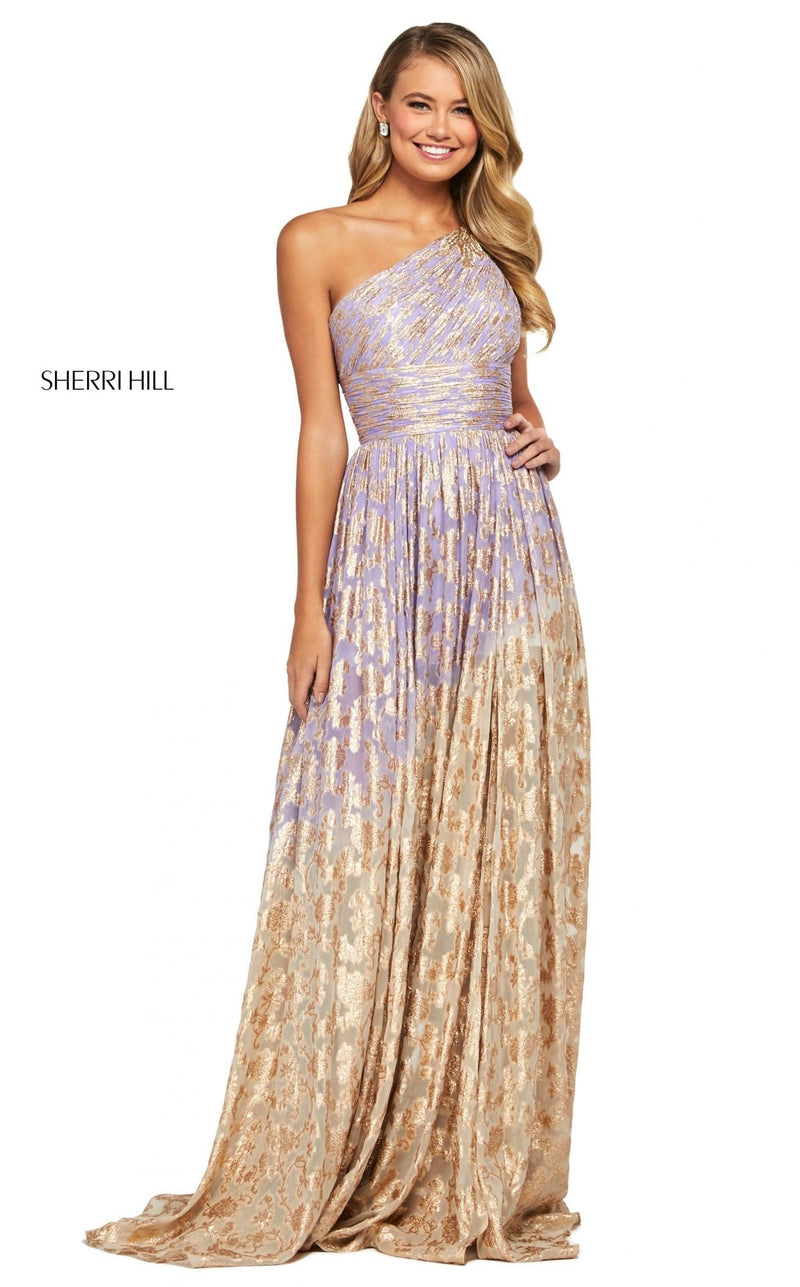 Sherri Hill 53376 Lilac-Gold