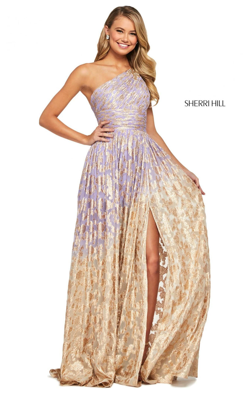 Sherri Hill 53376 Lilac-Gold