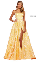 Sherri Hill 53379 Yellow-Print