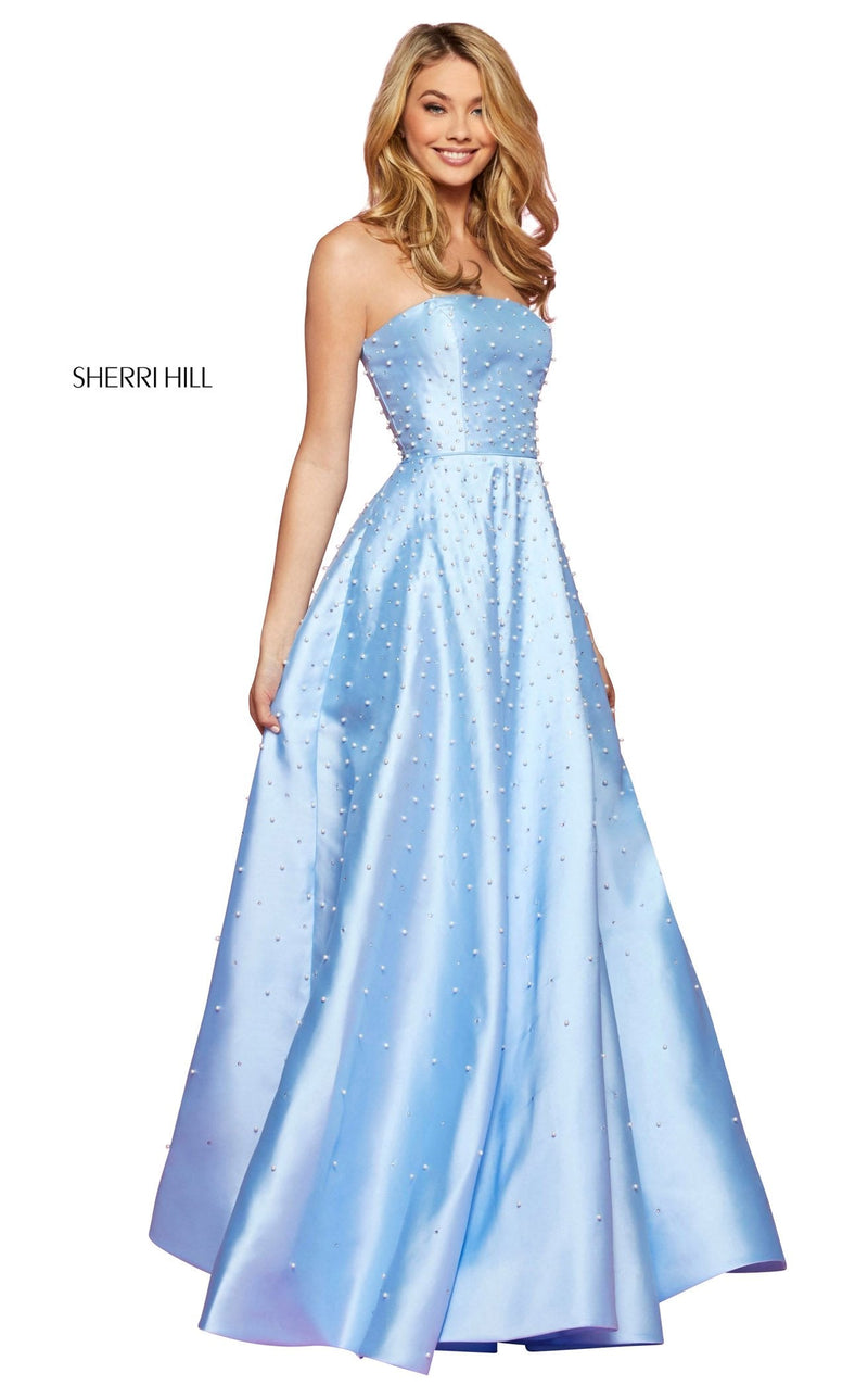 Sherri Hill 53421 Light Blue