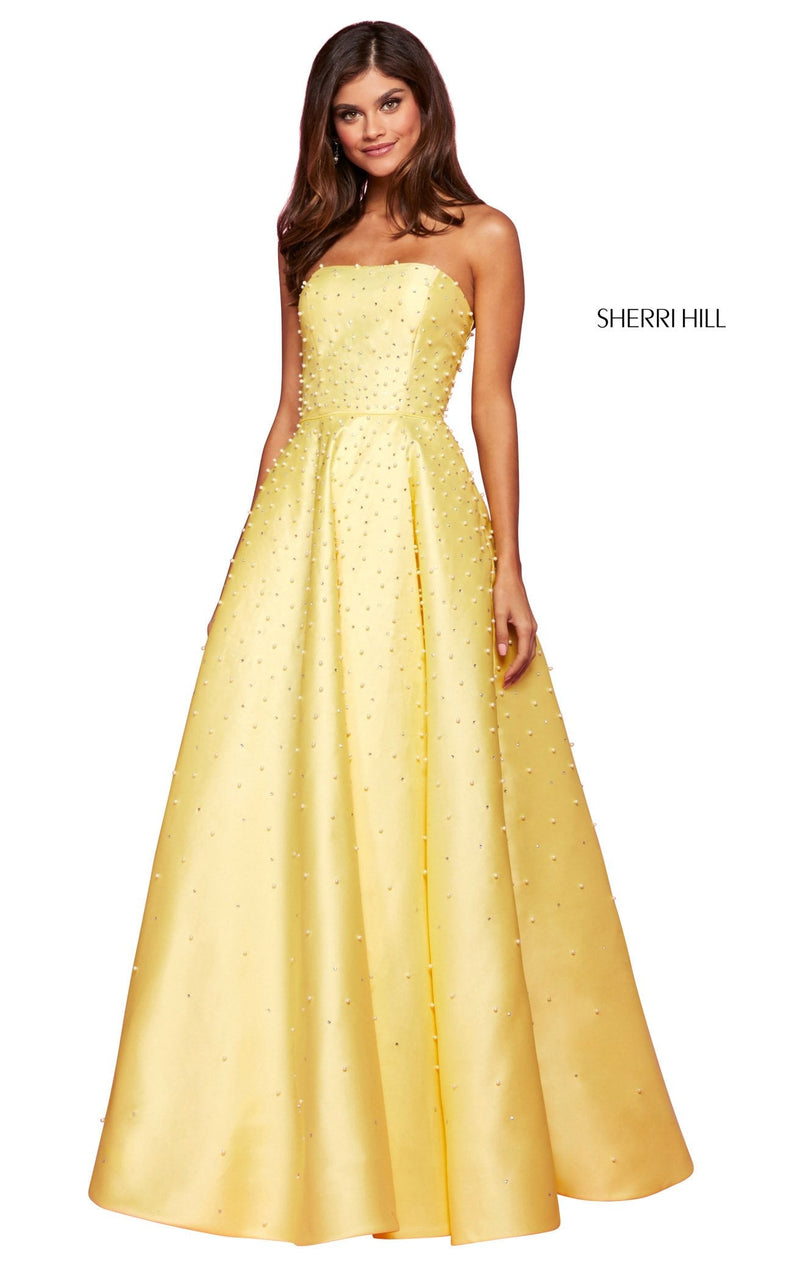 Sherri Hill 53421 Yellow