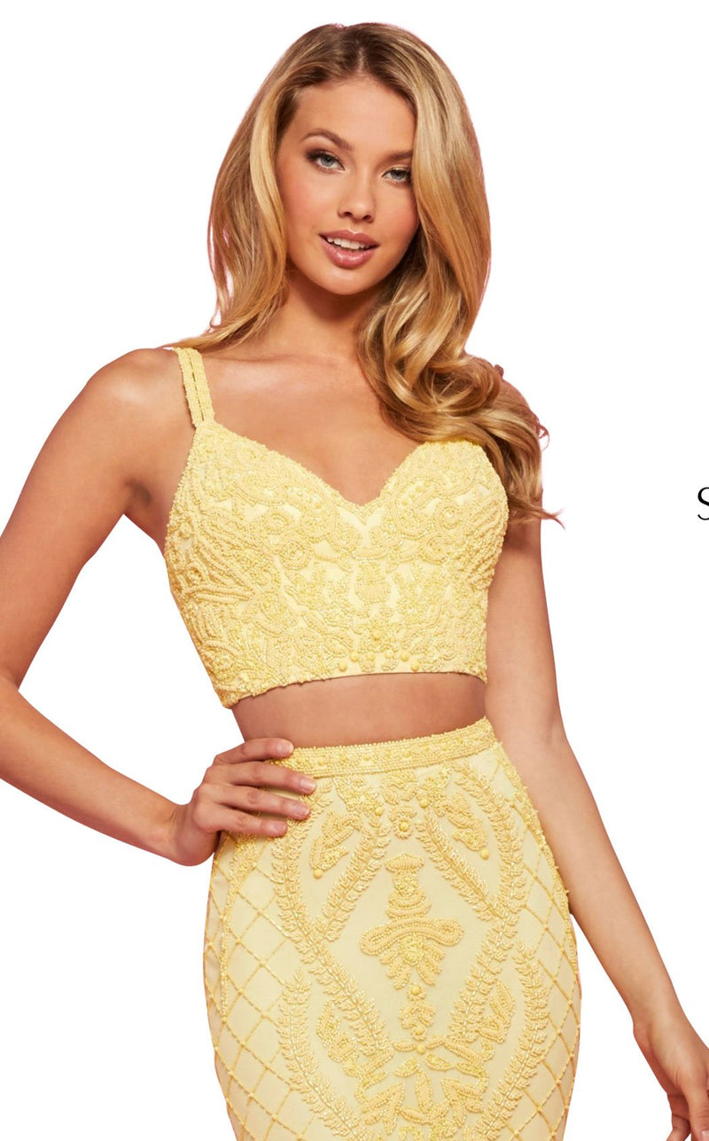 Sherri Hill 53437 Yellow