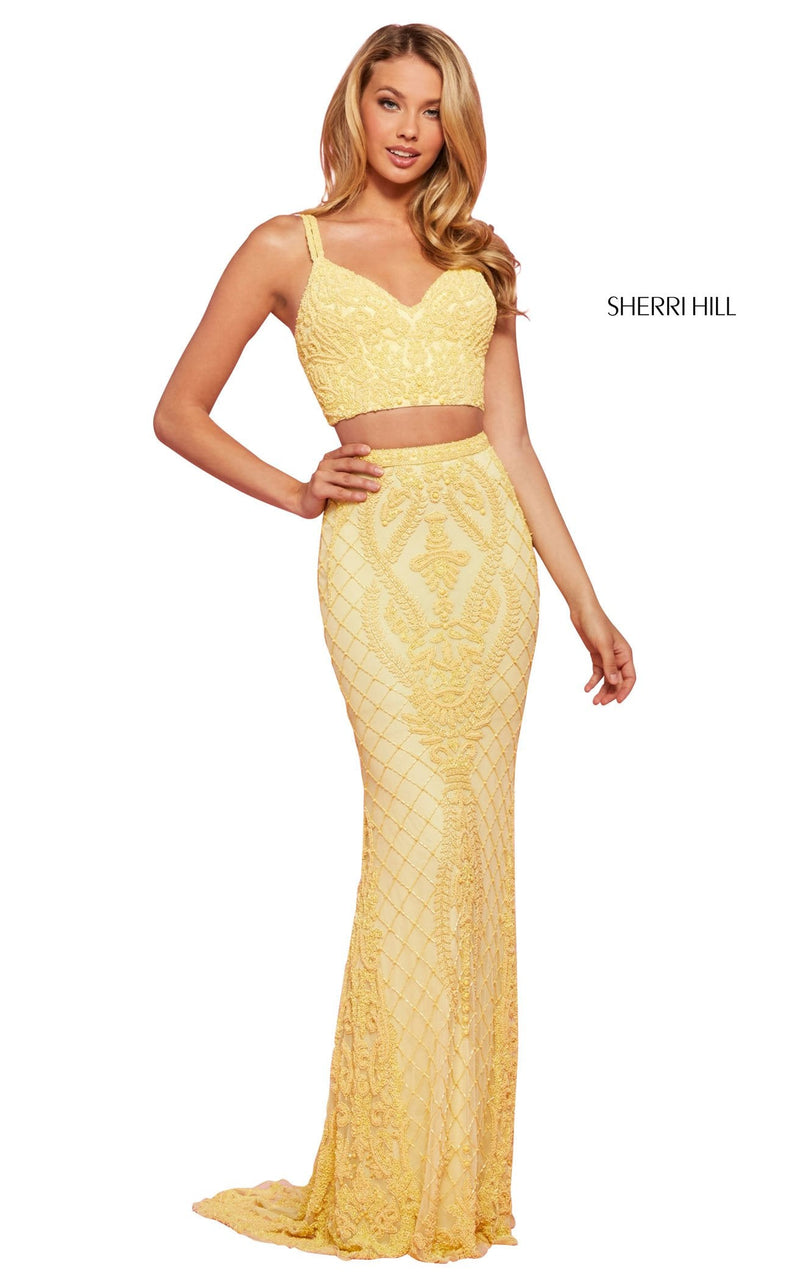 Sherri Hill 53437 Yellow