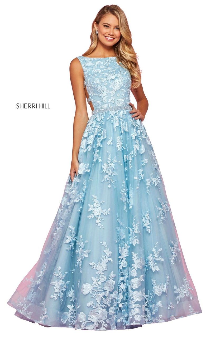 Sherri Hill 53465 Light Blue