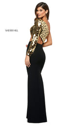 Sherri Hill 53466 Black/Gold