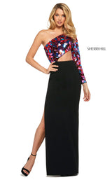 Sherri Hill 53466 Black Multi