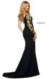 Sherri Hill 53467 Black/Gold