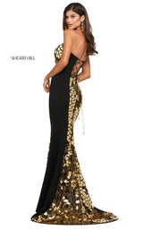 Sherri Hill 53473 Black/Gold