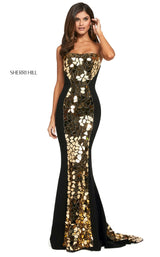 Sherri Hill 53473 Black/Gold