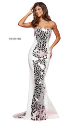 Sherri Hill 53473 Ivory/Silver