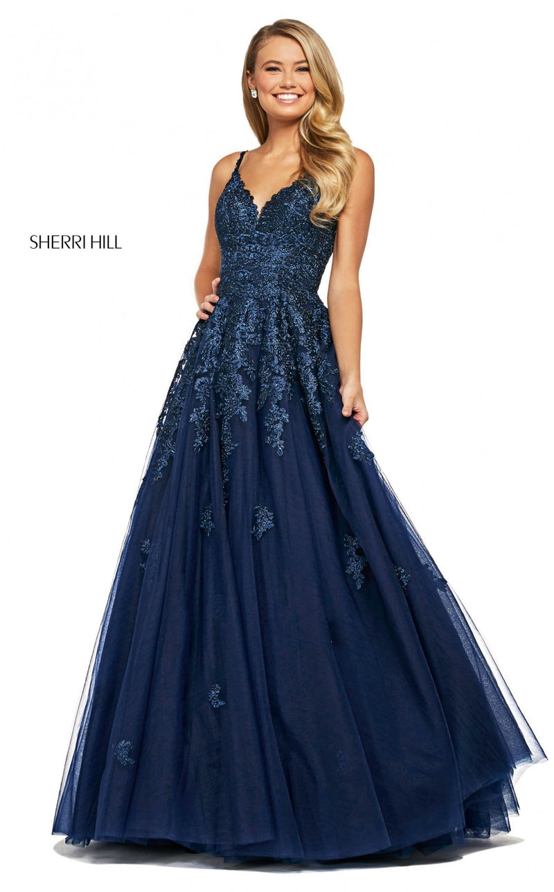 Sherri Hill 53481 Navy