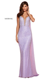 Sherri Hill 53494 Lilac/Silver
