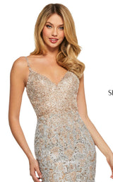 Sherri Hill 53507 Rose-Gold-Silver