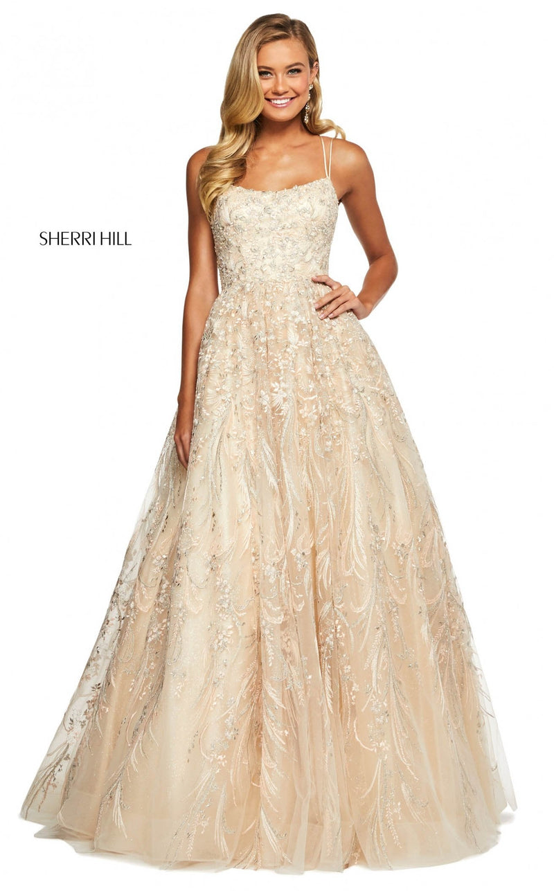 Sherri Hill 53519 Champagne