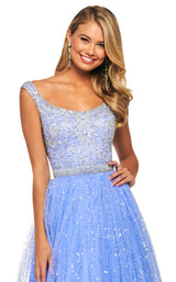 Sherri Hill 53541 Periwinkle/Silver