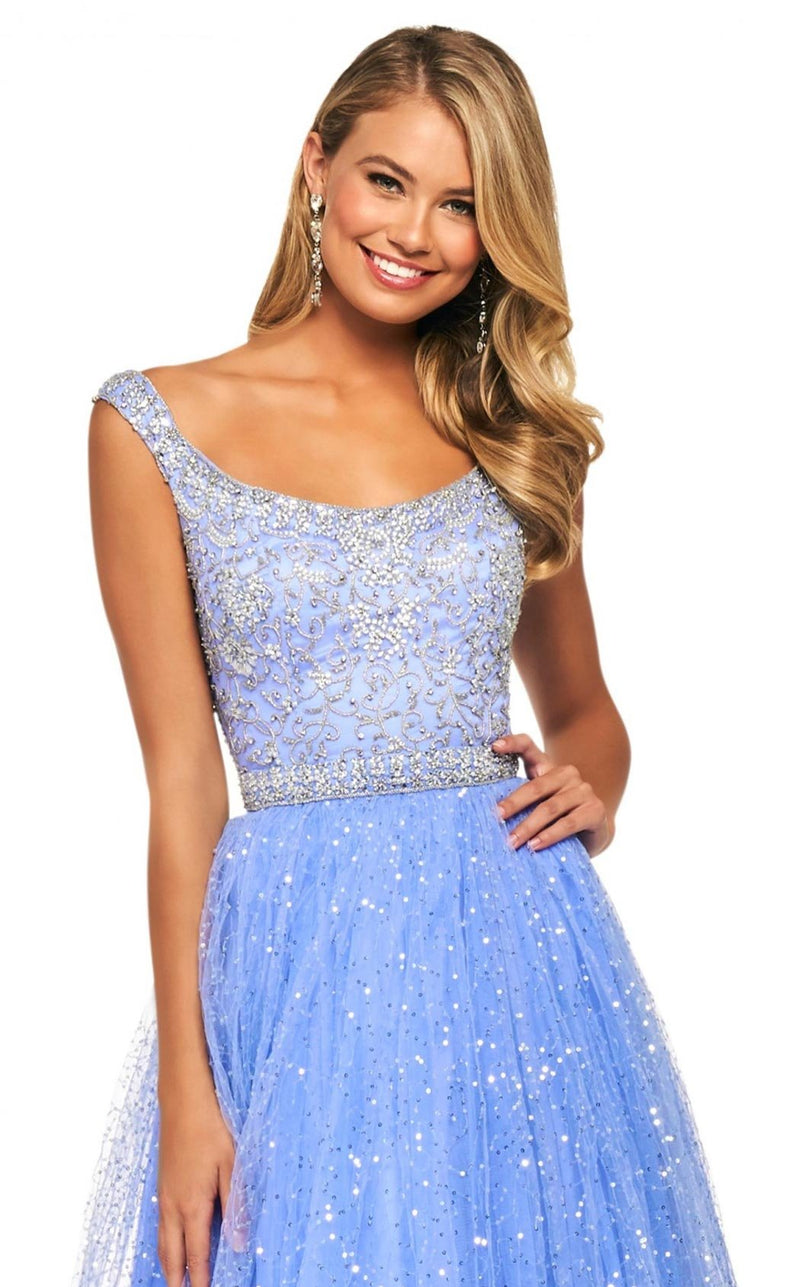 Sherri Hill 53541 Periwinkle/Silver