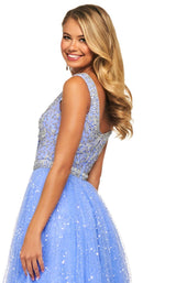 Sherri Hill 53541 Periwinkle/Silver