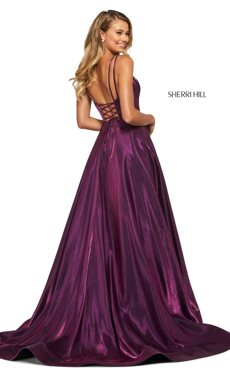Sherri Hill 53548 Dark Purple