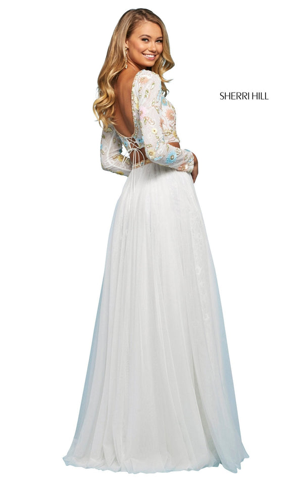 Sherri Hill 53553 Ivory-Multi