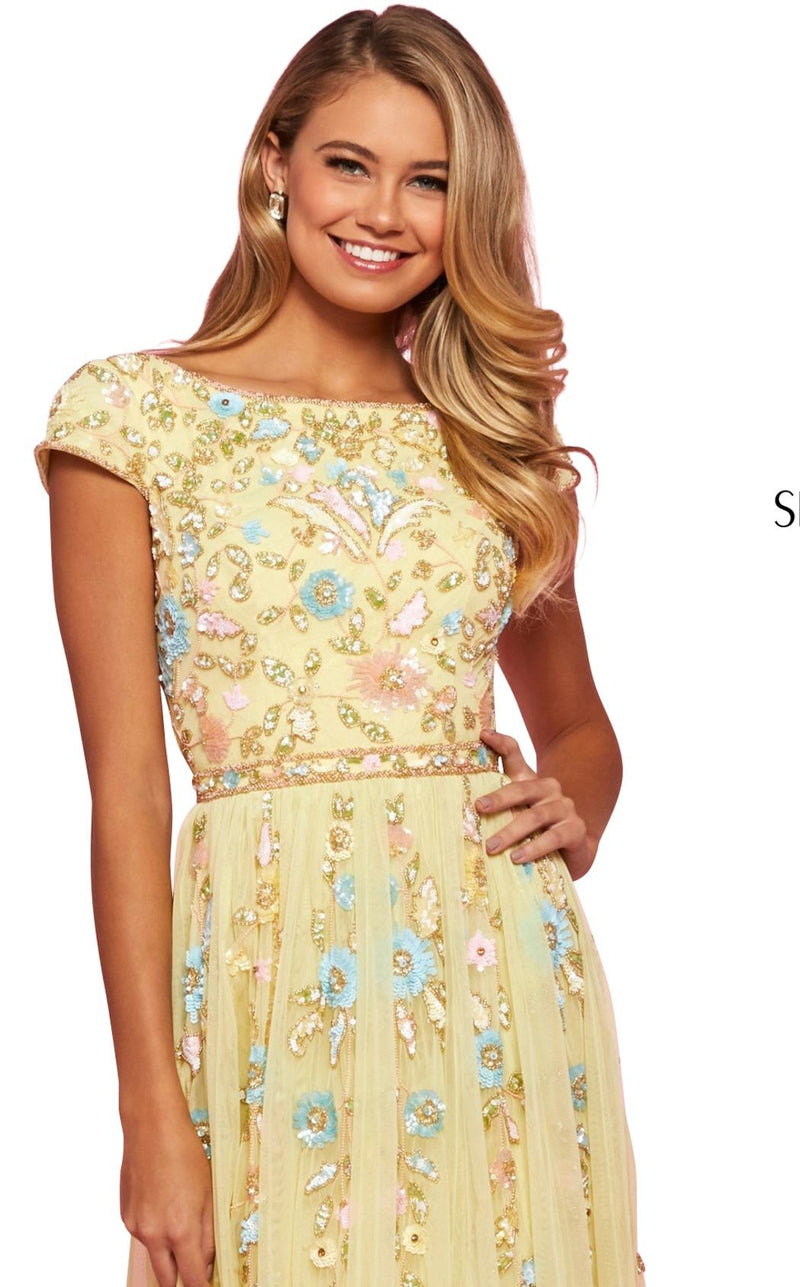 Sherri Hill 53555 Yellow Multi