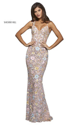 Sherri Hill 53558 Blush Multi