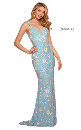 Sherri Hill 53558 Light Blue Multi