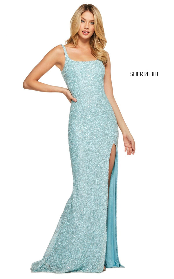 Sherri Hill 53569 Light Blue